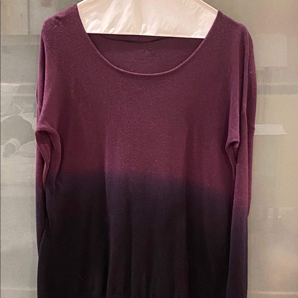 LULU LEMON SOFT OMBRÉ HIGH-LOW SWEATER